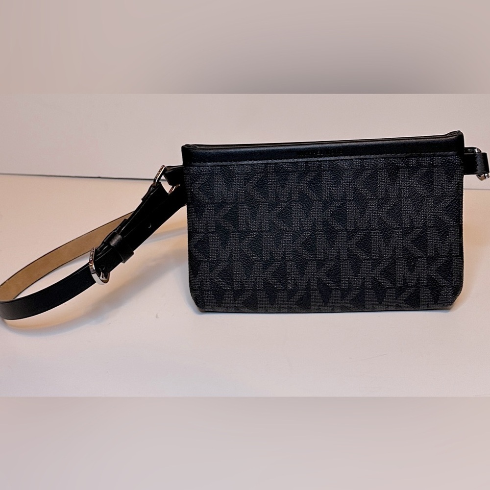 Michael Kors MK Logo Belt Bag, Black